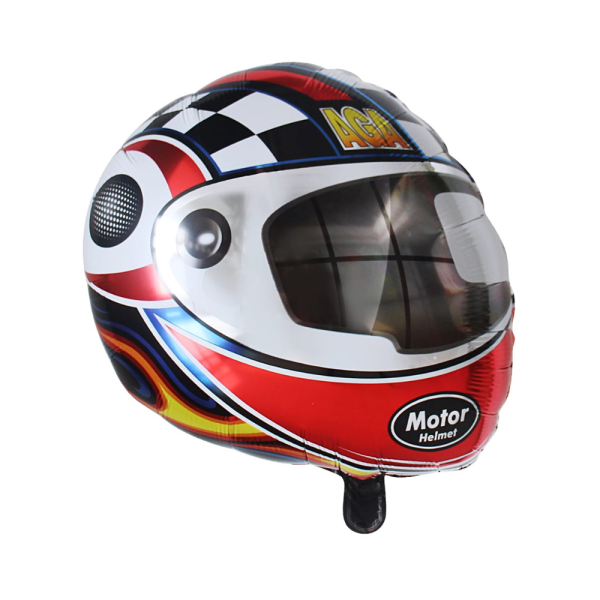 Racing Motor Helmet Mylar Balloons